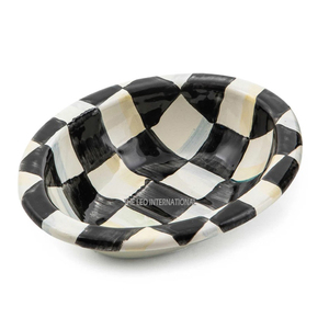 Artículos de baño rectangulares, accesorios de baño chapados en plata decorativos, soporte de secado de jabón, jabonera - Product Image 2