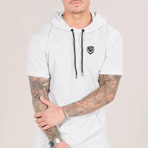 เสื้อฮู้ดผู้ชายผ้าฝ้าย 100% แห้งเร็ว ระบายอากาศดี ทรงปกติ เป็นมิตรกับสิ่งแวดล้อม มีกระเป๋า  โลโก้ด้านหน้าแบบกำหนดเอง พิมพ์ด้วยเทคนิคการถ่ายเทความร้อน - Product Image 4