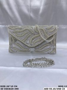 Handmade Designer <b>Evening</b> <b>Bag</b> Stylish Fashionable Handcrafted Bridal Clutch for Women - Product Image 4