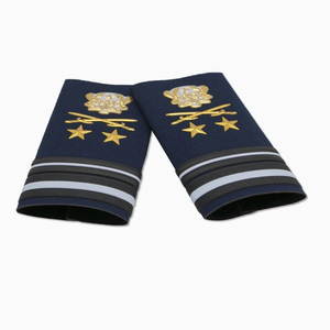 Usine Logo personnalisé uniforme tactique épaulettes broderie tissu tissé épaulettes épaulettes uniforme rang accessoires - Product Image 3