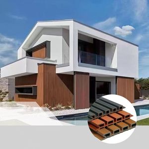 Ngoài trời WPC Composite louvers trần & tường Bảng điều khiển Hội Đồng Quản Trị/3D rãnh PVC lambrin bên ngoài trang trí tường Bảng điều chỉnh Ốp - Product Image 5