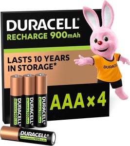 Pin sạc lại <span class=keywords><strong>Duracell</strong></span> Recharge Ultra <span class=keywords><strong>AAA</strong></span> Micro LR6 900 mAh, gói 4 viên - Product Image 4