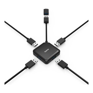 <b>Hub</b> USB 3.2 Black 4 porte 00200116 - Product Image 3