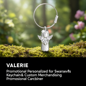 VALERIE Portachiavi Personalizzato Swarovski, Moschettone Promozionale Personalizzato per Merchandising - Product Image 3