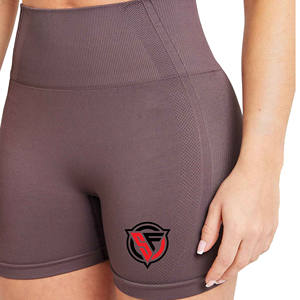 Pantalones cortos de gimnasio de cintura media para mujer, pantalones cortos de algodón de secado rápido para Yoga sin costuras, transpirables, ligeros, con cierre de cordón, pantalones cortos para correr - Product Image 3