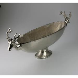 Bol de table moderne de luxe décoratif en métal aluminium couleur noire décoration de table pour la maison et le restaurant - Product Image 6