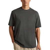 T-shirt décontracté pour homme de haute qualité 100% coton, coupe classique, imprimé, jersey anti-UV, respirant, tissu 160g, col rond
