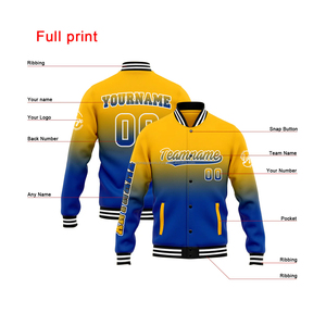 Custom wool blend <b>varsity</b> <b>jacket</b> with leather sleeves for wholesale collegiate teams and retail brands - Product Image 4