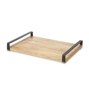 Bandeja para servir de madera con forma hecha a mano, suministros de catering ecológicos, para servir alimentos, propósito decorativo, sostenible, fácil de limpiar - Product Image 4