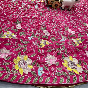 Créateur indien pakistanais Georgette Lehenga Choli Dupatta broderie traditionnelle pour l'hiver Bollywood fêtes de mariage prêtes à l'emploi - Product Image 1