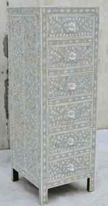 Table console moderne en incrustation d'os fabriquée à la main pour chambre à coucher et hôtel Design fait à la main d'Inde - Product Image 2