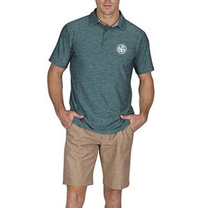 Camisas de Golf para Hombre de Primera Calidad, Más Vendidas al por Mayor, Sólidas, Transpirables, de Secado Rápido, 100% Poliéster, Tela de Lona - Product Image 5