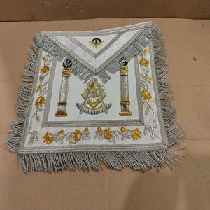 Regalia maçonnique, tablier de maître maçon, artisanat, rang provincial, regalia, tenue d'officiers, tabliers brodés, mode, entièrement authentique - Product Image 1