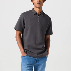 Nouvelle usine de qualité Hot Nouveau Design Polo en coton Personnalisé Hommes Golf Noir Couleur Polos Respirants de qualité supérieure - Product Image 2