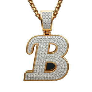 Star Dust 925 plata esterlina estilo religioso laboratorio crecido diamante chapado en oro Hip Hop colgantes de moda encantos - Product Image 1