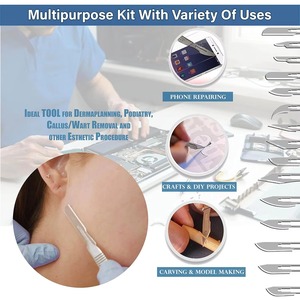 Manche de scalpel chirurgical médical robuste en acier inoxydable réutilisable pour chirurgie orthopédique vétérinaire et chirurgie générale - Product Image 4