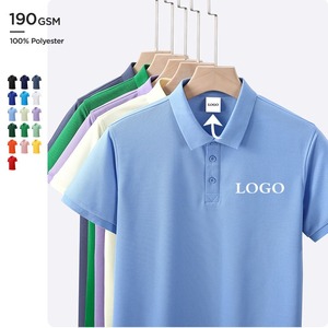 Marca personalizada 60% Cool 100% algodón manga corta Polo camiseta logotipo bordado personalizado liso para hombres camiseta en blanco Polo - Product Image 2