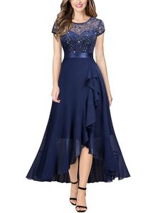 Sexy Black Chiffon Natural Waist Sleeveless Backless Asymmetrical Bow Candy-Colored Breathable Slit A-Line Evening Gown - Product Image 1