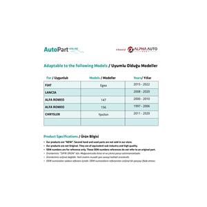 Juego de luces de posición lateral para Fiat Egea, Lancia-Blanco-derecha e izquierda - Product Image 3