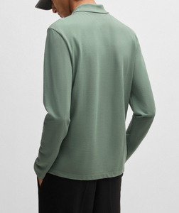 เสื้อโปโลสำหรับผู้ชายเสื้อโปโลผ้าฝ้ายโพลีเอสเตอร์สีพื้นพิมพ์โลโก้ขนาดพิเศษออกแบบได้ตามต้องการ - Product Image 4