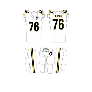 Camiseta de fútbol americano sublimada de uniforme de fútbol juvenil personalizado de último diseño - Product Image 1