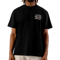 T-shirt Homme Oversize Noir Uni 100% Coton Respirant à Manches Courtes – Nouvelle Collection 2025 – Idéal pour Tenue Décontractée