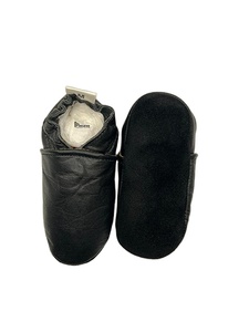 Chaussures de marche personnalisées pour tout-petits, dessus en cuir, sangle élastique, semelle souple, chaussures confortables pour bébé, logo personnalisé - Product Image 4