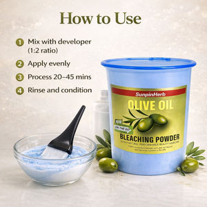 Polvo Decolorante Profesional para Cabello con Aceite de Oliva, Sin Polvo, Aclarador Fuerte para Uso en Salón, Sin Daños, Suministro a Granel, OEM - Product Image 6