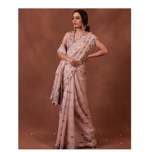 ชุดส่าหรีงานแต่งงานคุณภาพสูงสำหรับผู้หญิงและเด็กผู้หญิง ชุดส่าหรีสำหรับงานปาร์ตี้จากผู้ผลิตในอินเดีย - Product Image 2