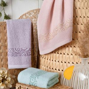 Maxstyle cotone polvere asciugamano da cucina cerchio 3 pezzi - Product Image 1