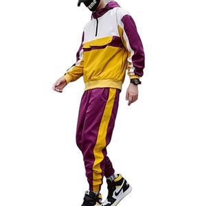 Pull lourd sweats à capuche évasé Joggers survêtements unisexe pantalons de survêtement ensembles survêtement hommes costumes ensemble côté bande fermeture éclair décontracté - Product Image 5