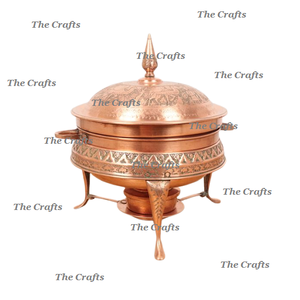 Plat de service en acier martelé de la meilleure conception pour les accessoires de mariage et d'hôtel, plat de service pour aliments - Product Image 5