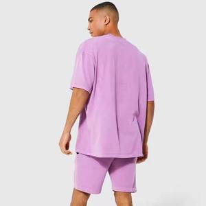 Vente en gros de vêtements d'été nouveau design hommes ensembles jumeaux décontractés à manches courtes t-shirt shorts ensemble double de haute qualité pour hommes ensembles jumeaux pour hommes - Product Image 5