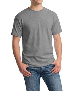 T-shirt décontracté pour hommes, vêtements de sport personnalisables en coton extra large, blanc avec motif uni coupe ample - Product Image 5