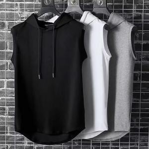 Débardeurs à capuche pour hommes Débardeurs Sport Basketball Débardeur à capuche sans manches Bodybuilding Gym wear Hoodie Clothing Men - Product Image 2