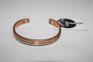 กำไลข้อมือทองแดงบริสุทธิ์พร้อมสายเงินวัดความดันโลหิตกำไลข้อมือทองแดงบริสุทธิ์กำไลข้อมือโลหะข้อมือสร้อยข้อมือทอ - Product Image 4