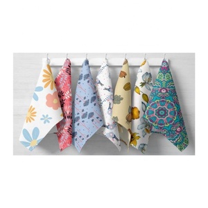 Bordado de moda personalizado etiqueta privada al por mayor Simple diseño sobrio 100% algodón orgánico cocina ecológico paños de cocina - Product Image 2