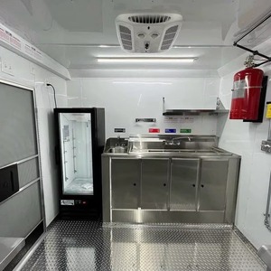 รถเข็นขายอาหารเคลื่อนที่รถเข็นขายอาหารรถเข็นขายอาหารสำหรับพิซซ่าในครัวมีอุปกรณ์ครบครัน - Product Image 6