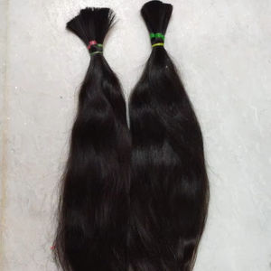 Paquetes a granel de cabello humano indio WeftRaw de máquina recién llegada con embalaje de tamaño personalizado a la venta por exportadores indios - Product Image 1