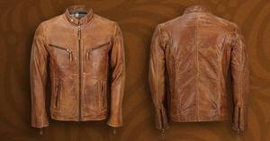 แจ็กเก็ตหนังแท้อเนกประสงค์คลาสสิกแฟชั่นเคลือบเงาทนทานเทคโนโลยีผ้าพิมพ์ลายสุดหรูเหนือกาลเวลา - Product Image 3