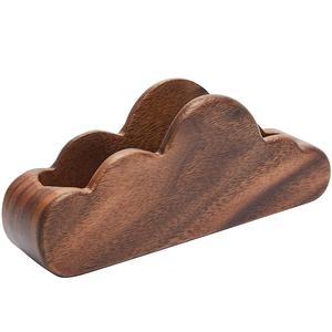 Dark Wooden <b>Card</b> Holder for Business Purposes With Customized Color and Sizes for Offices With the Sizes of 4x4x2 Inches - Product Image 3