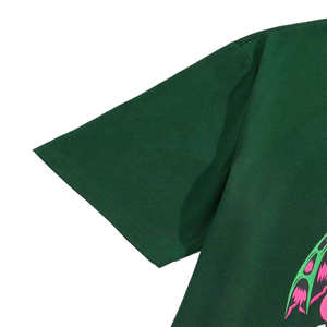 เสื้อยืดผ้าฝ้าย100% ลำลองสำหรับผู้ชายทรงหลวมกันรอยยับผ้าถักพิมพ์ลาย DTG - Product Image 3