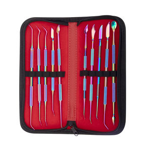 Vaslcare-Espátula para tallado dental, cuchillo de yeso, instrumento de titanio de acero inoxidable, kit de herramientas de tallado de cera para dentista - Product Image 3