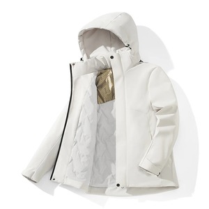 Veste d'hiver coupe-vent à capuche personnalisée Veste femme à fermeture éclair de qualité supérieure Veste softshell décontractée vente en gros - Product Image 4