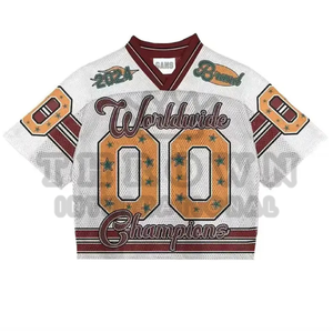 Maillot de rugby de football pour hommes, imprimé sur mesure, maillot de football américain, t-shirts sublimés, fabrication de gros OEM - Product Image 6