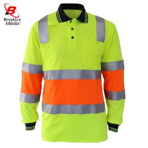 Hi Viz Vis Polo Camiseta Cinta reflectante de alta visibilidad Camiseta de trabajo de seguridad - Product Image 3