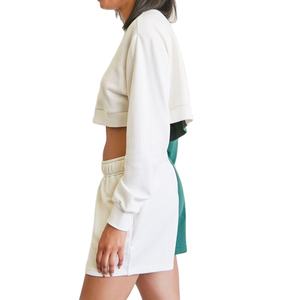 Combinaison de jogging personnalisée pour femmes Ensemble court deux pièces Sweat à capuche décontracté à blocs de couleurs Ensembles courts Ensemble deux pièces pour femmes2026 - Product Image 6