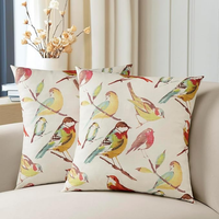 Housse de coussin de luxe |   Literie moderne en jacquard tissé, motifs de plantes en forme de cœur, écologique, lavable, 200TC, fabricant indien