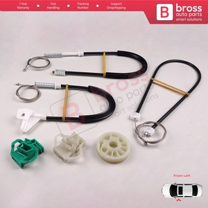 Kit de réparation de lève-vitre électrique BWR442, porte avant gauche pour Octavia MK1 1U 1996-2000 pré-lifting 1U0837461 - Product Image 4