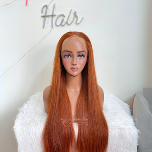 Premium Raw Bone Straight Orange Vietnamita Peluca de cabello humano Hot Search Glueless Extensiones de cabello natural sin procesar - Product Image 1